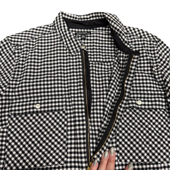 EUC Women's J. CREW Gingham Half-Zip Flannel Pullover Shirt | Size XXL - Picture 3 of 7